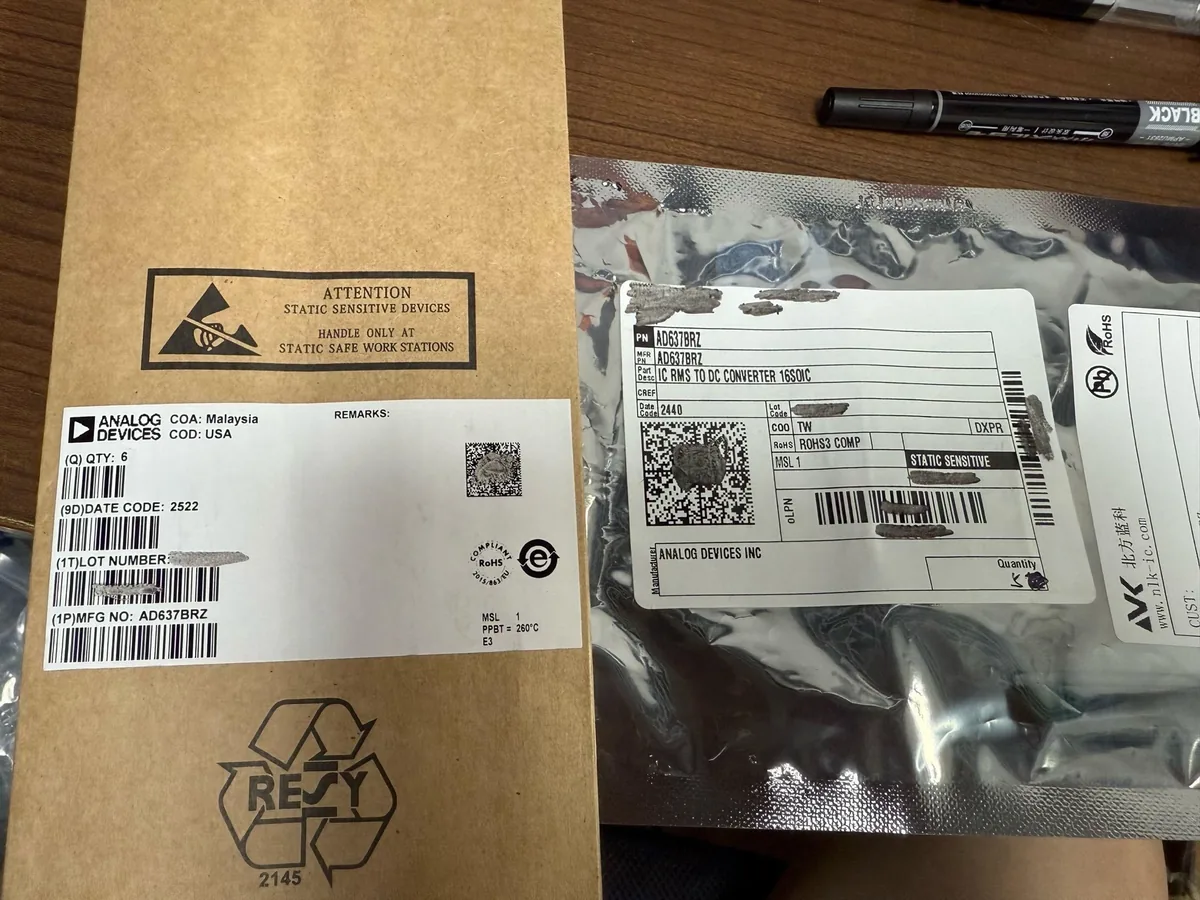 AD637BRZ 芯片现货实拍照片