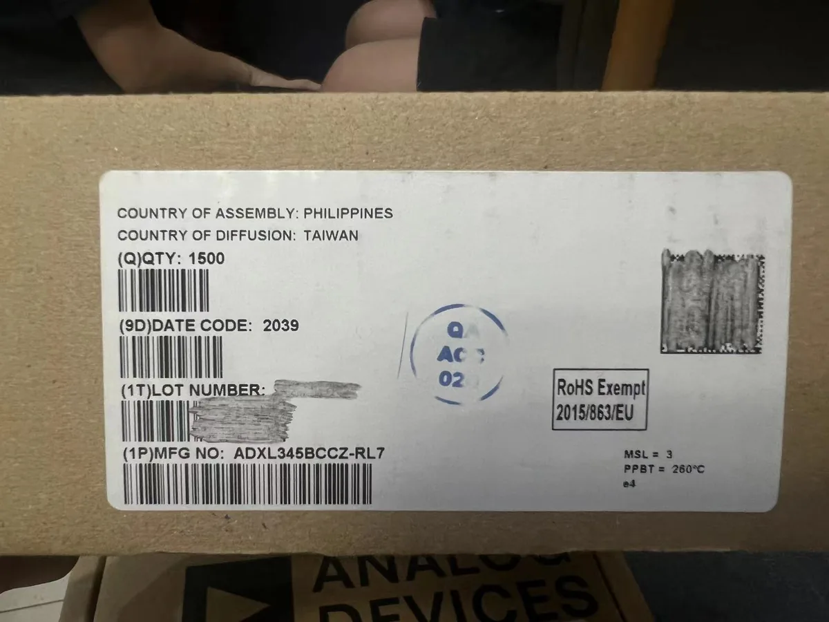 ADXL345BCCZ-RL7 芯片现货实拍照片