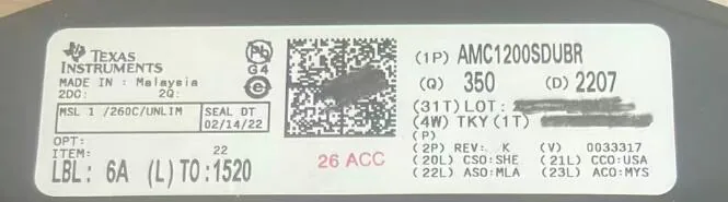 AMC1200SDUBR 芯片现货实拍照片