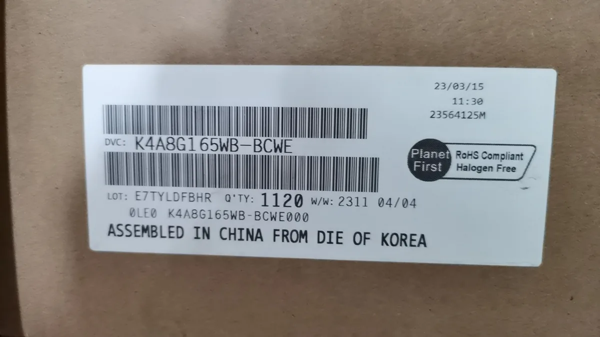 BCWE000 芯片现货实拍照片