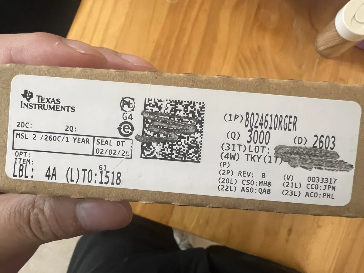 BQ24610RGER 芯片现货实拍照片