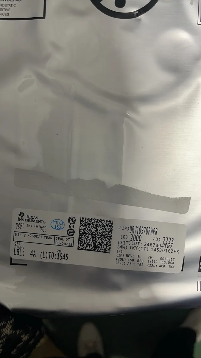 DRV10970PWPR 芯片现货实拍照片