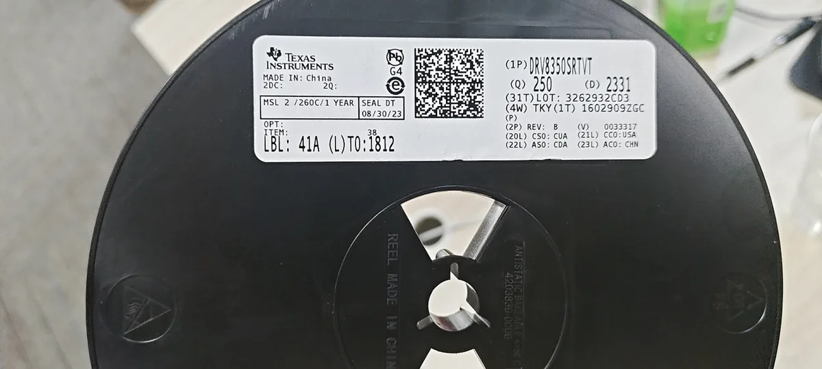 DRV8350SRTVT 芯片现货实拍照片