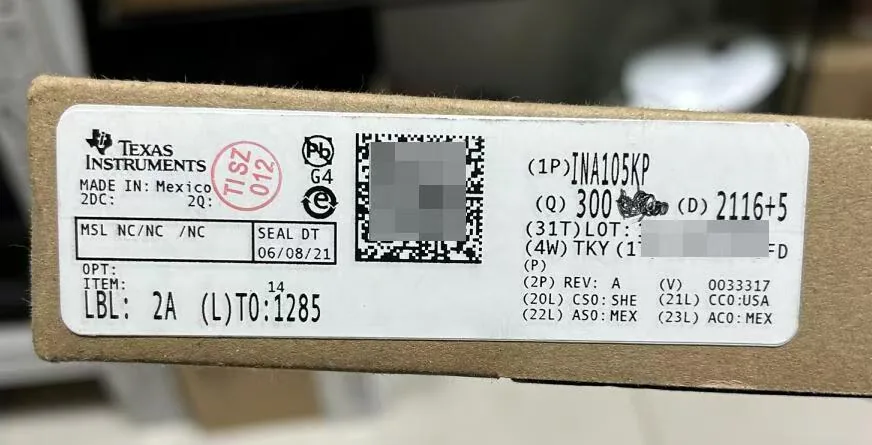 INA105KP 芯片现货实拍照片