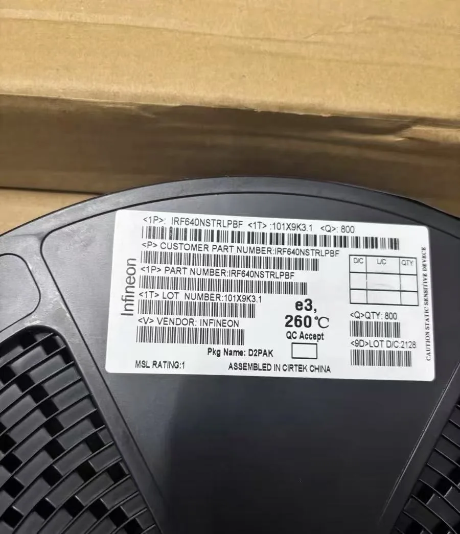IRF640NSTRLPBF 芯片现货实拍照片