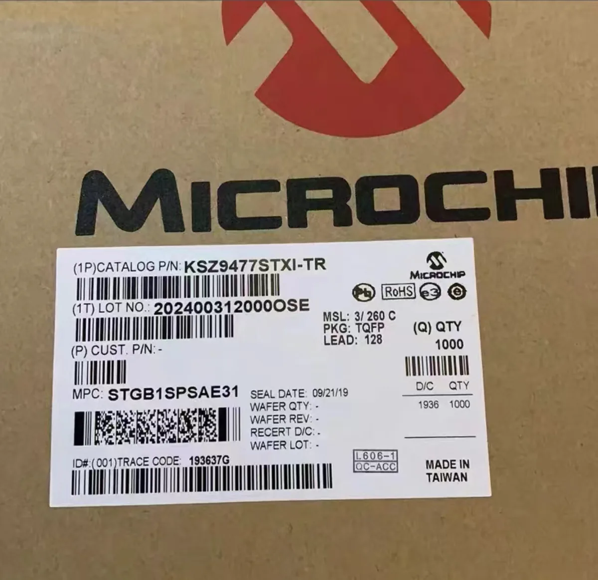 KSZ9477STXI-TR 芯片现货实拍照片