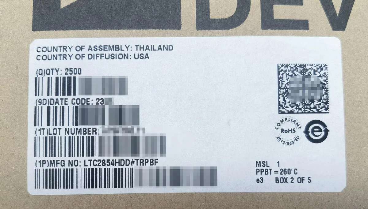 LTC2854HDD 芯片现货实拍照片