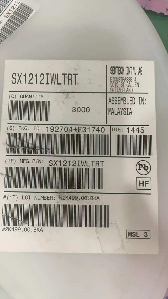 SX1212IWLTRT 芯片现货实拍照片