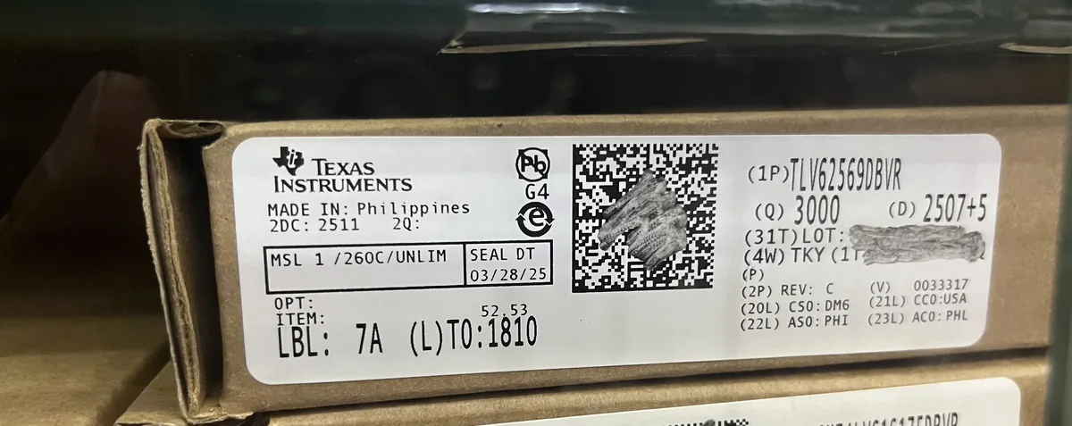 TLV62569DBVR 芯片现货实拍照片