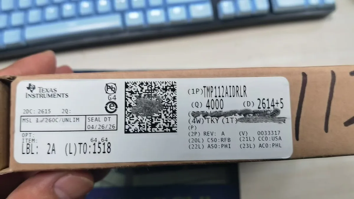 TMP112AIDRLR 芯片现货实拍照片