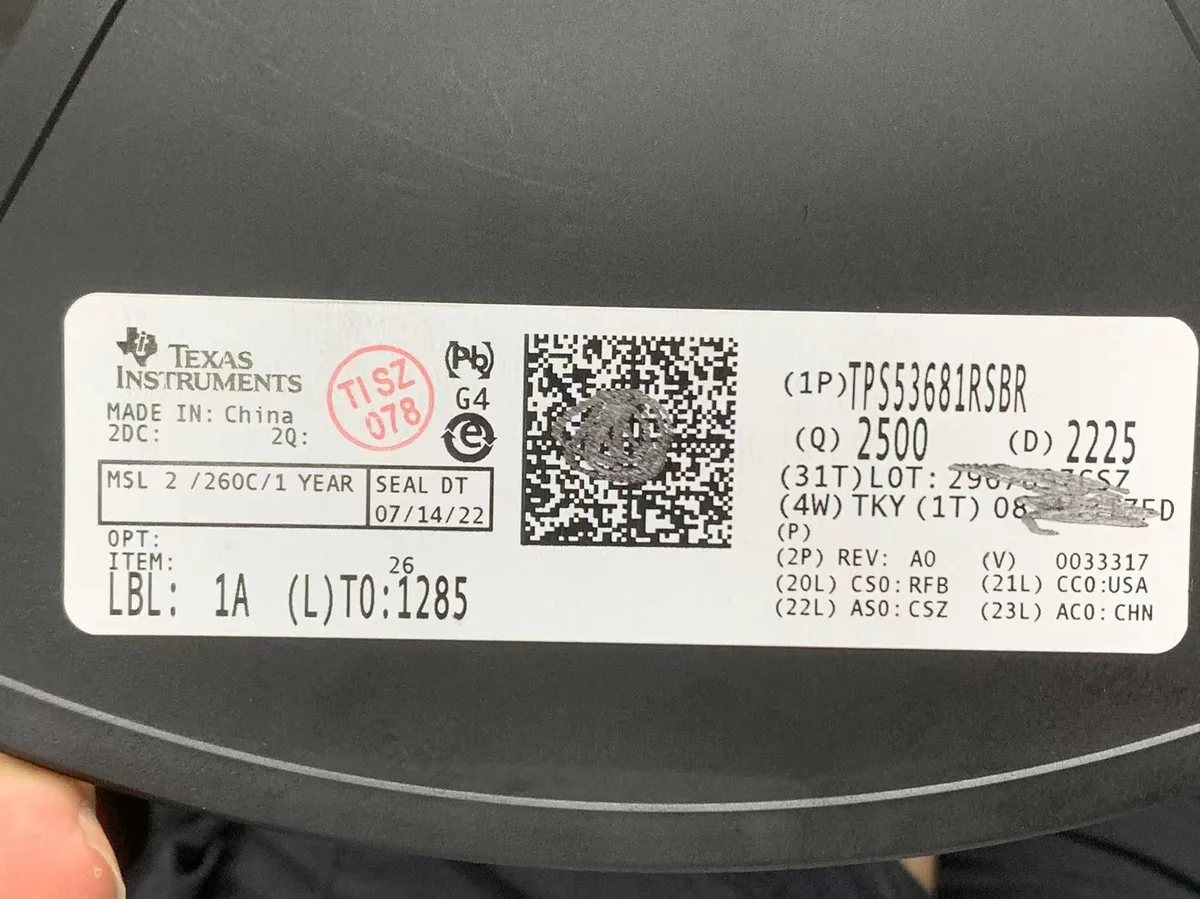 TPS53681RSBR 芯片现货实拍照片