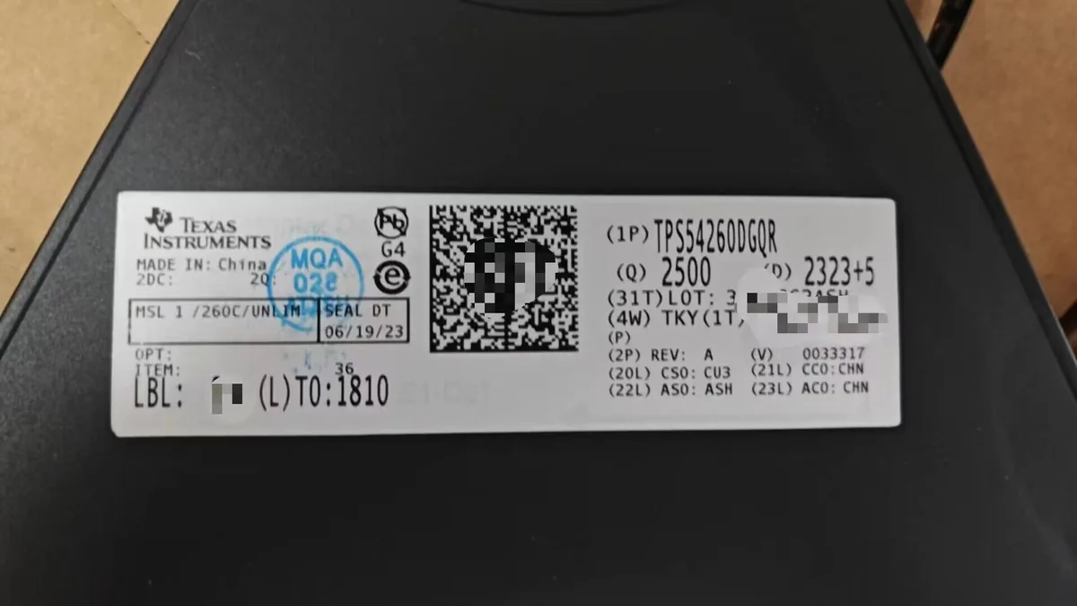 TPS54260DGQR 芯片现货实拍图 2/2
