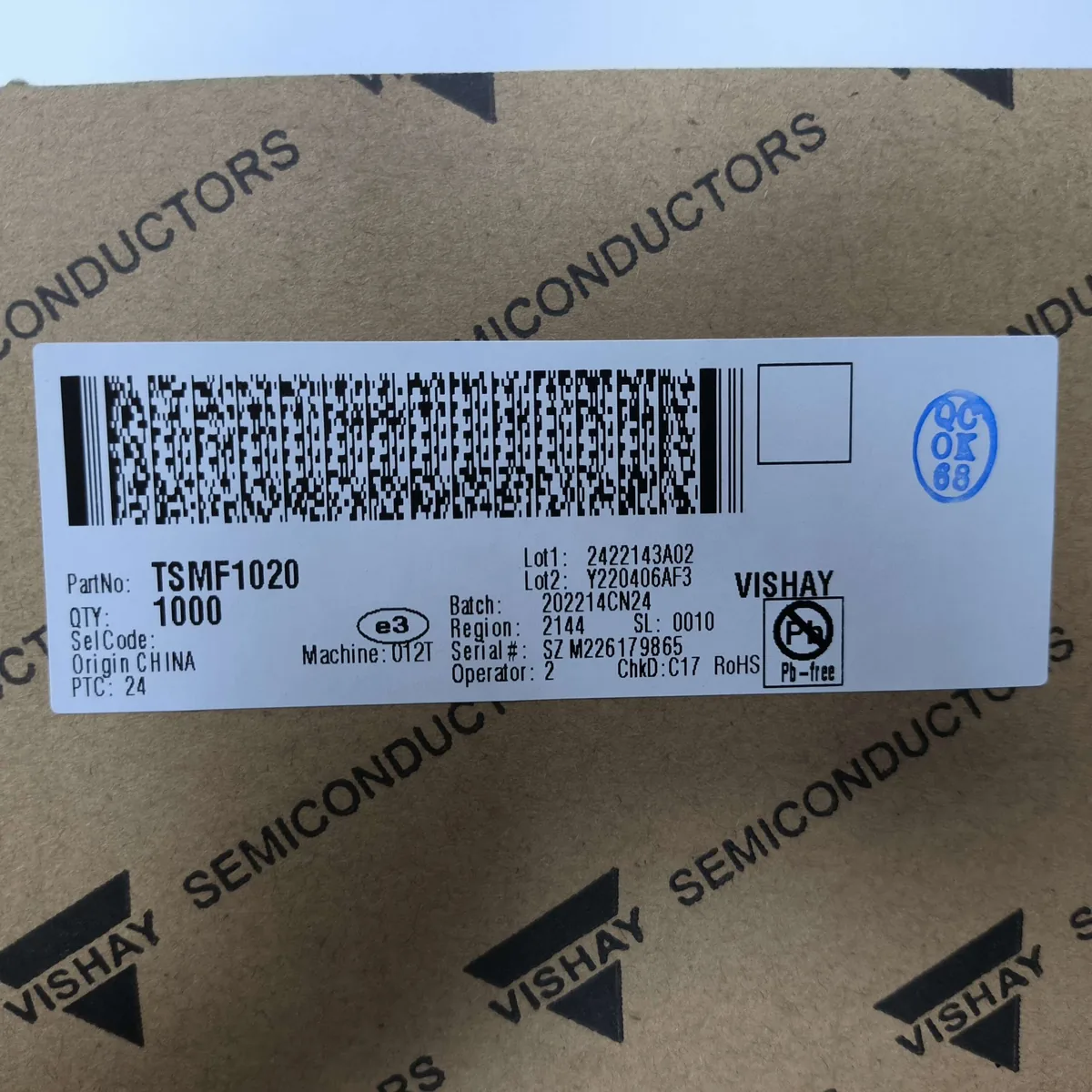 TSMF1020 芯片现货实拍照片