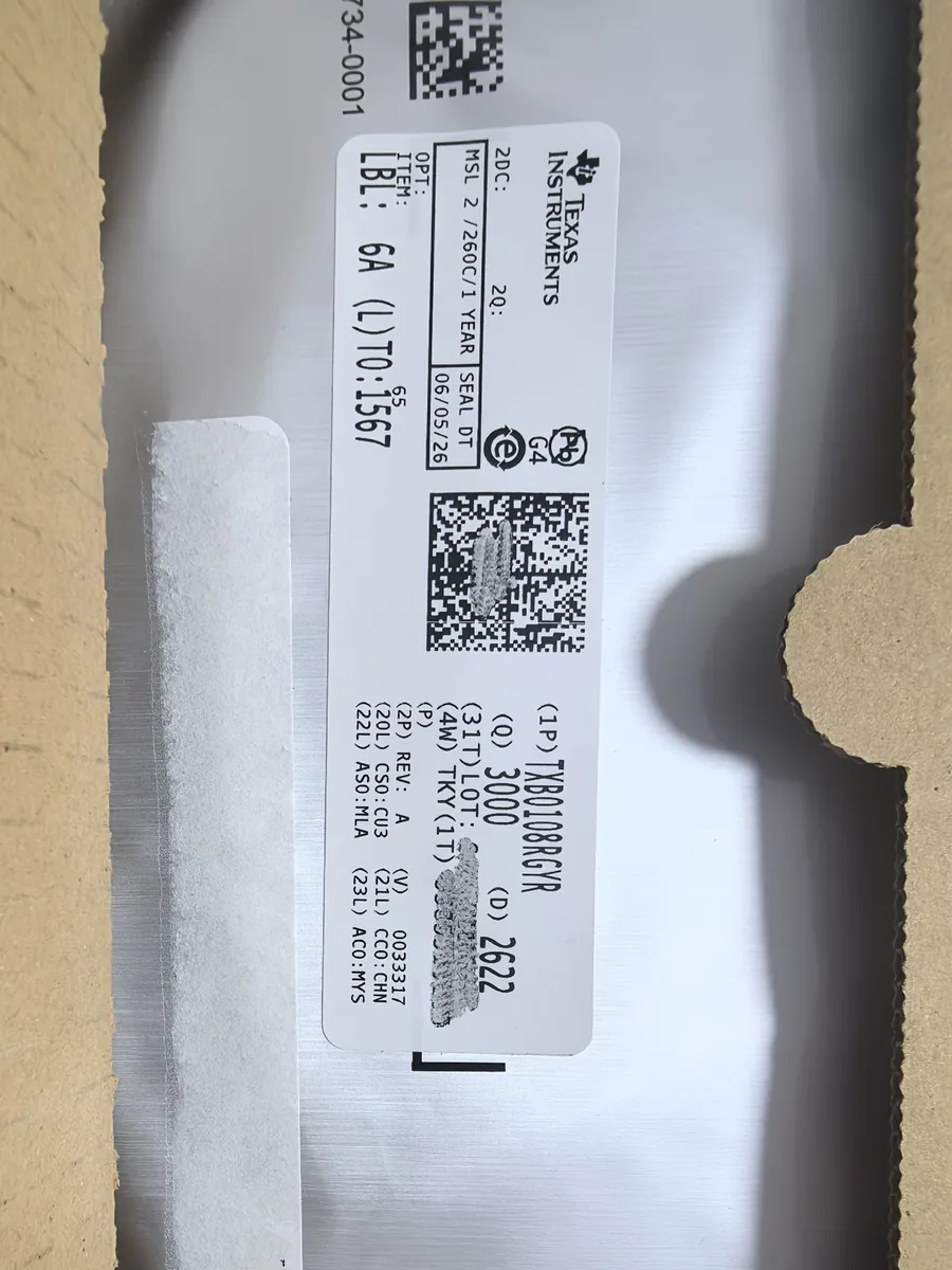 TXB0108RGYR 芯片现货实拍照片