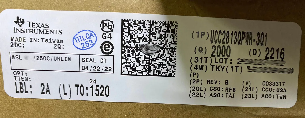 UC2813QPWR-3Q1 芯片现货实拍照片